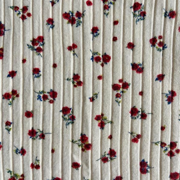 🆕 Zara Kids Ribbed Floral Printed 3/4 Sleeve Tee=Shirt - Picture 4 of 4